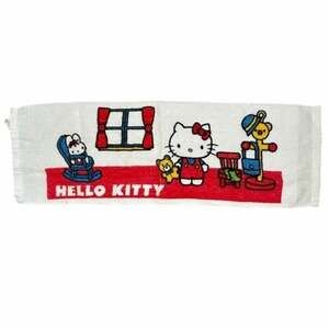 1970s Hello Kitty Sanrio Hand Towel - Vintage Kawaii - Made in Japan